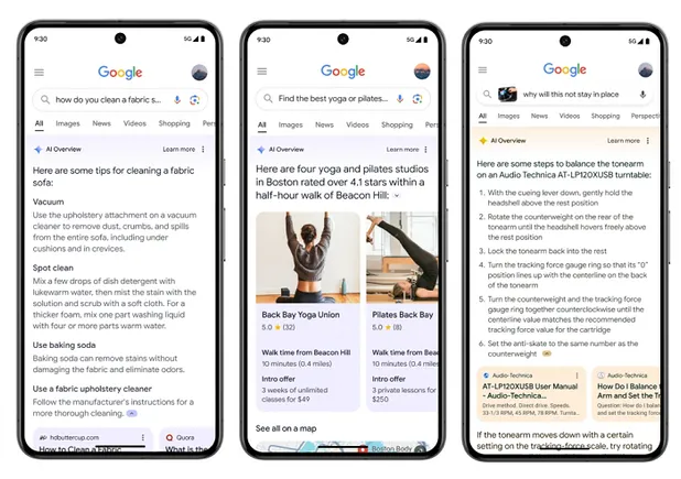 Google amplía las vistas generales de IA y agrega nuevas visualizaciones de enlaces