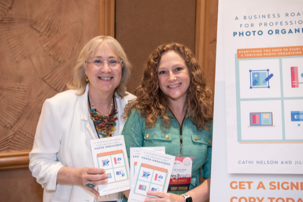 Cathi Nelson and co-author Jill Yesk pose at a book signing