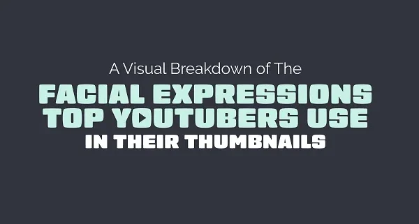 Las principales expresiones faciales utilizadas en las miniaturas de YouTube [Infographic]