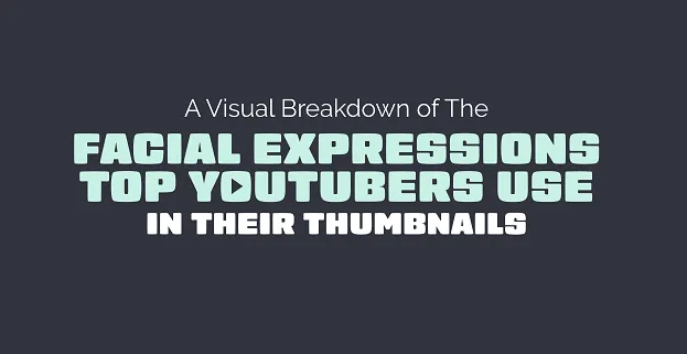 Las principales expresiones faciales utilizadas en las miniaturas de YouTube [Infographic]