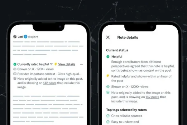X mejora la velocidad de visualización de las notas comunitarias