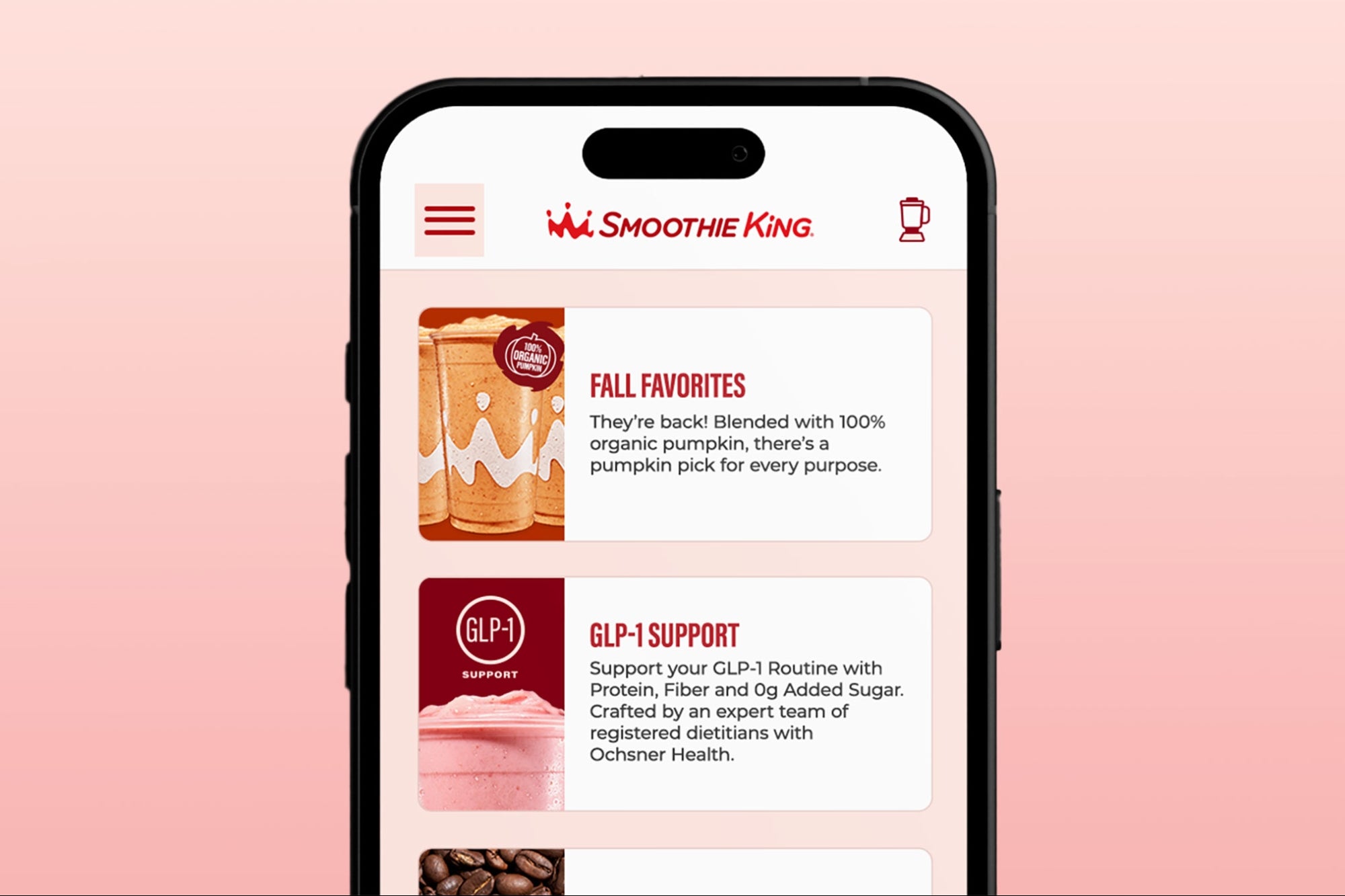 El nuevo menú Smoothie King se adapta al creciente uso de GLP-1