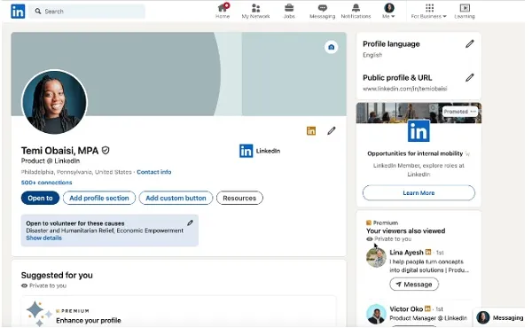 LinkedIn agrega la opción 'Abierto para ser voluntario'