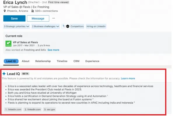 LinkedIn agrega más herramientas de asistencia de inteligencia artificial a Sales Navigator