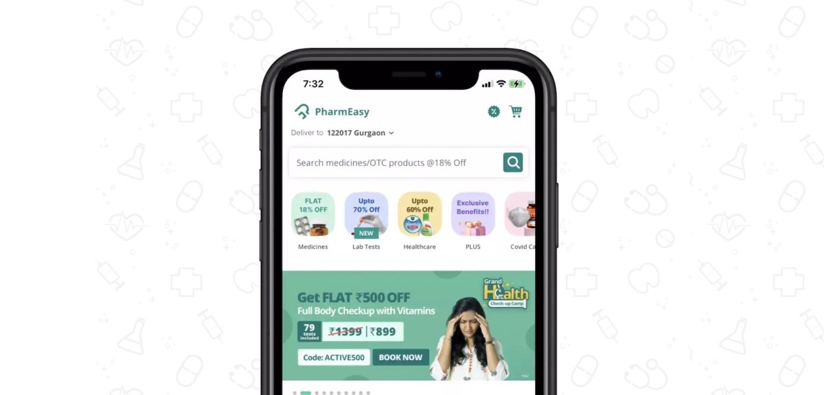 El valor de PharmEasy de 5.600 millones de dólares se reduce a 456 millones de dólares, según muestran los datos de los inversores
