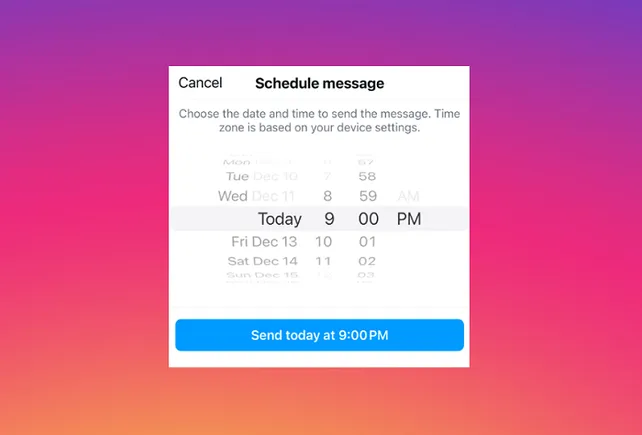 Pruebas de Instagram DM programados | Las redes sociales hoy