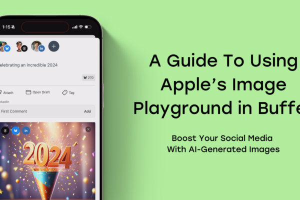 Una guía para usar Image Playground de Apple en Buffer