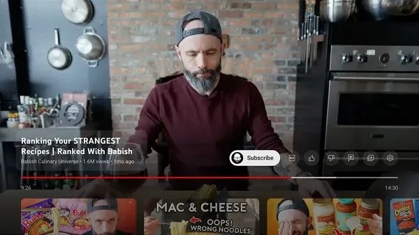 Vistas previas de YouTube de las próximas funciones para CTV