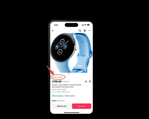 Tiktok agrega la etiqueta 'más amada' para artículos populares de Tiktok Shop