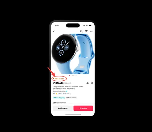 Tiktok agrega la etiqueta 'más amada' para artículos populares de Tiktok Shop