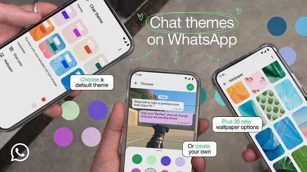 WhatsApp lanza temas de chat y opciones de color alternativas