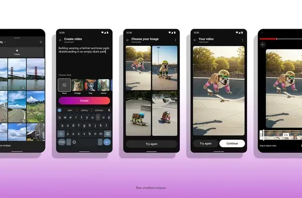 YouTube incorpora herramientas de generación de videos de AI de Google VEO en pantalones cortos