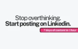 7 días, 7 publicaciones: una estrategia simple para crecer en LinkedIn [Infographic]