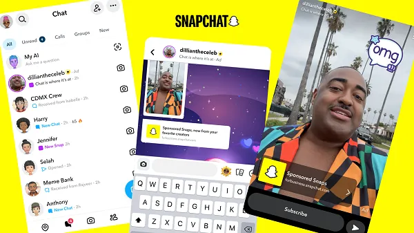 Snapchat anuncia actualizaciones de anuncios con IA y instantáneas patrocinadas ampliadas
