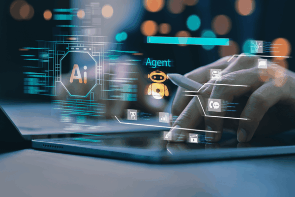 AI agents concept in marketing