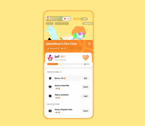 Tiktok busca gamificar el compromiso en vivo con clubes de fanáticos