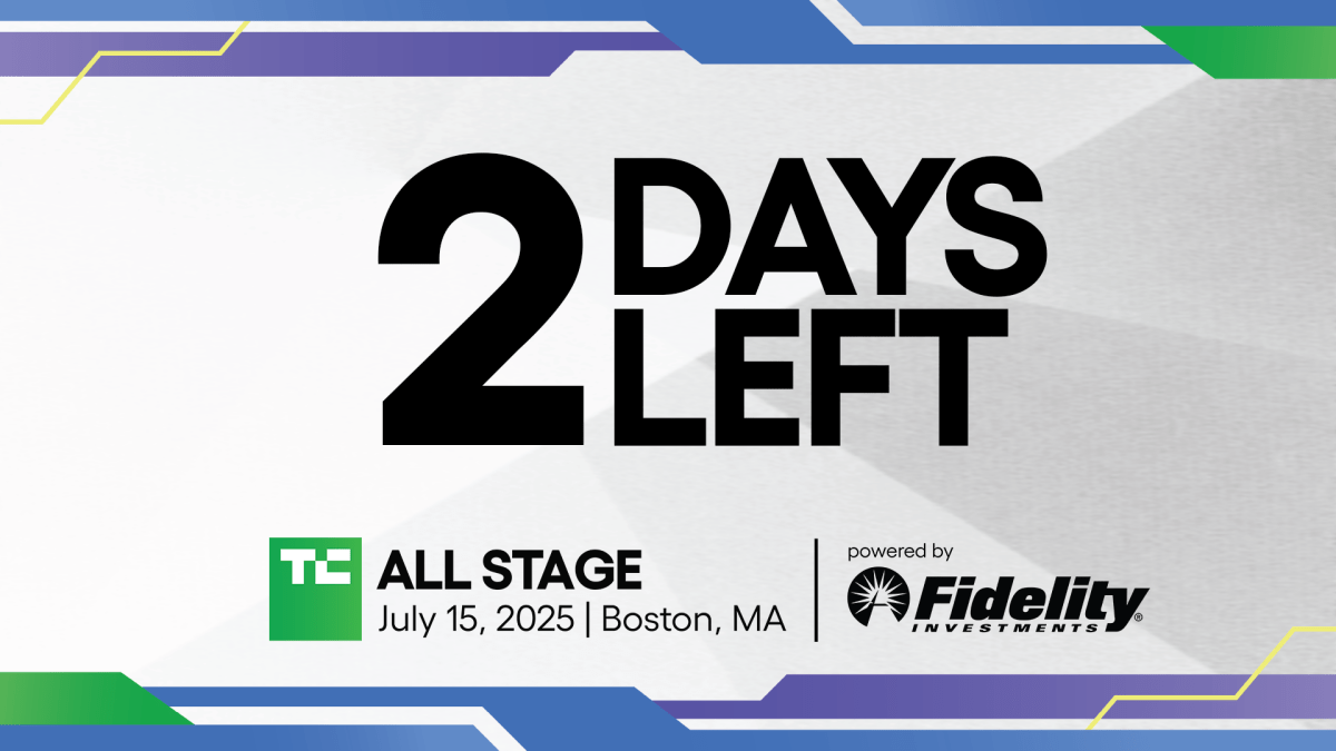 TechCrunch All Stage 2 days left