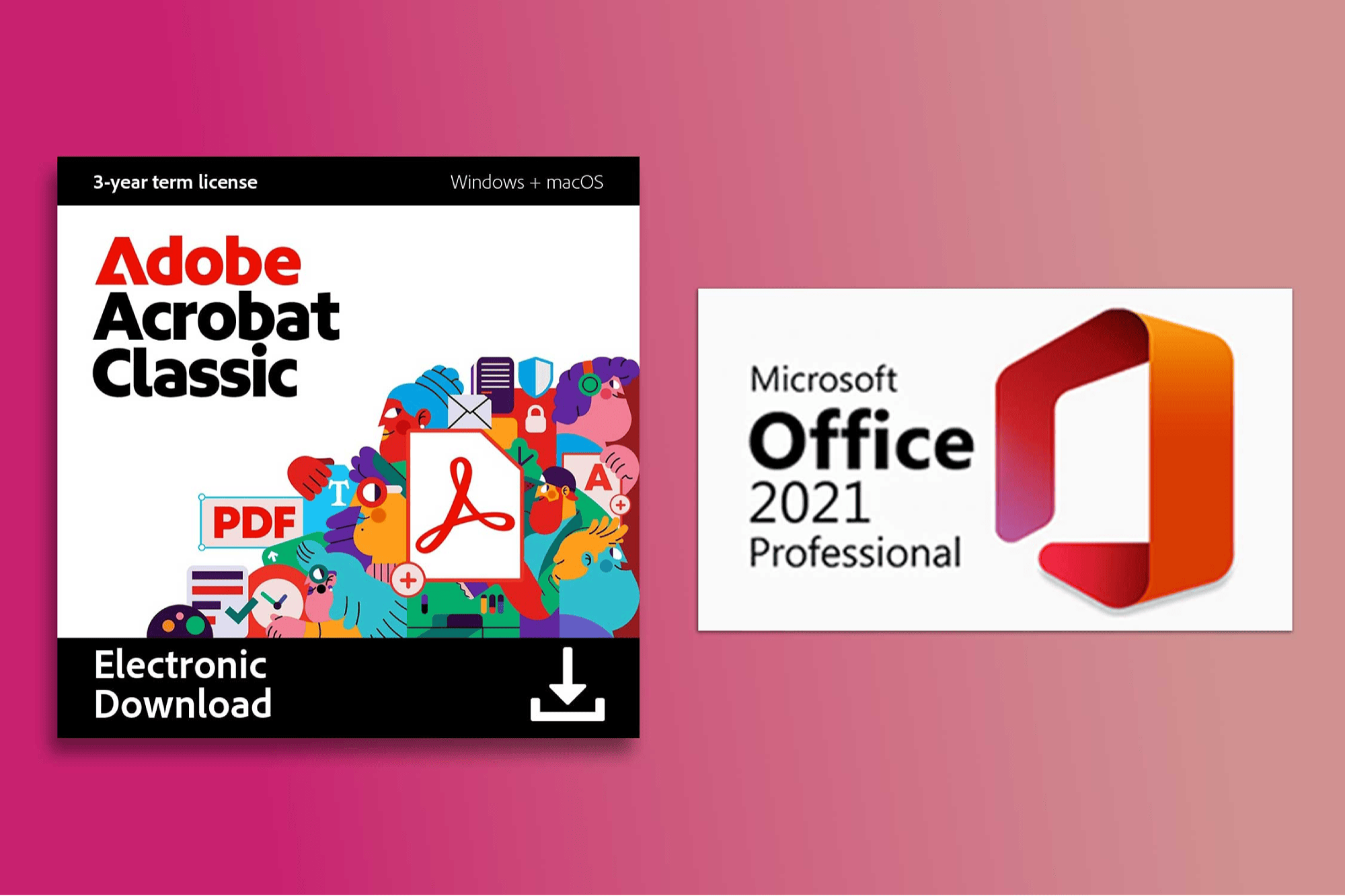 Ahorre más del 80% en este paquete Adobe Acrobat + Microsoft Office Pro 2021