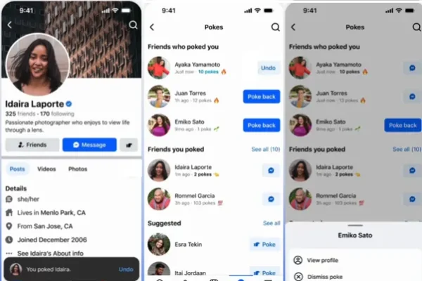 Facebook está tratando de hacer que los Pokes ocurran (de nuevo)