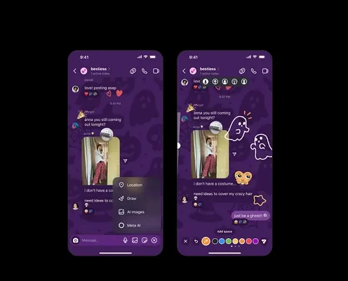 Instagram agrega la opción de dibujar en chats DM