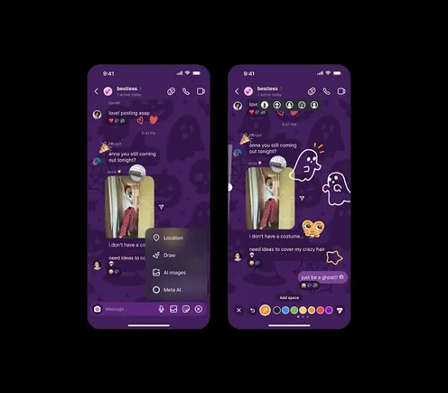 Instagram agrega la opción de dibujar en chats DM