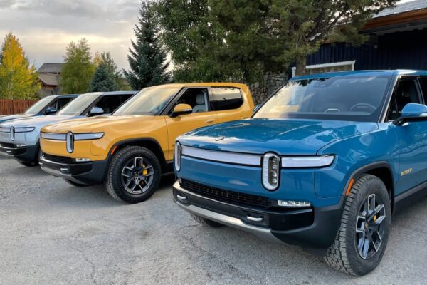 Rivian R1T line up Colorado