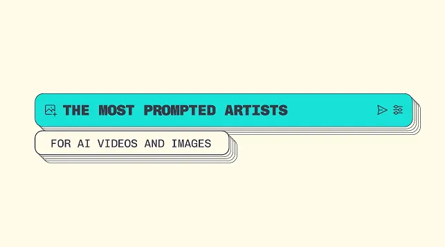 ¿A qué artistas se hace más referencia en las indicaciones de IA? [Infographic]